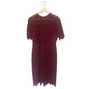 Remarkable Burgundy Lace Dress Lulus
